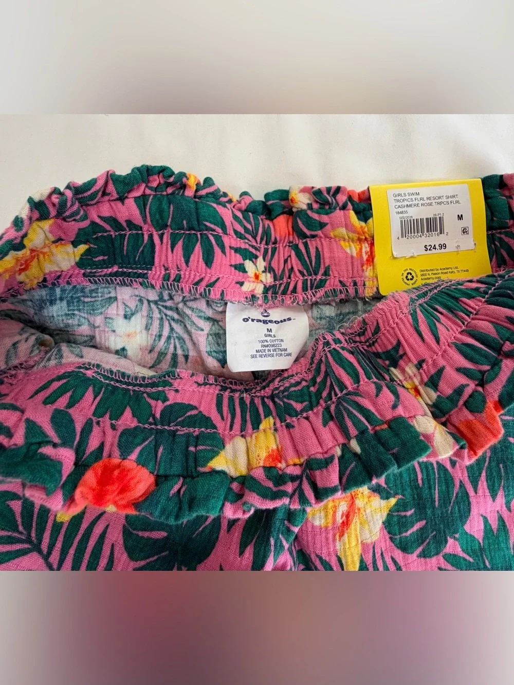 O’rageous girls Tropical Print Shorts
